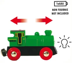 Online 33595 Batteridrevet tovejs lokomotiv, grønt/sort Togbaner & Tog