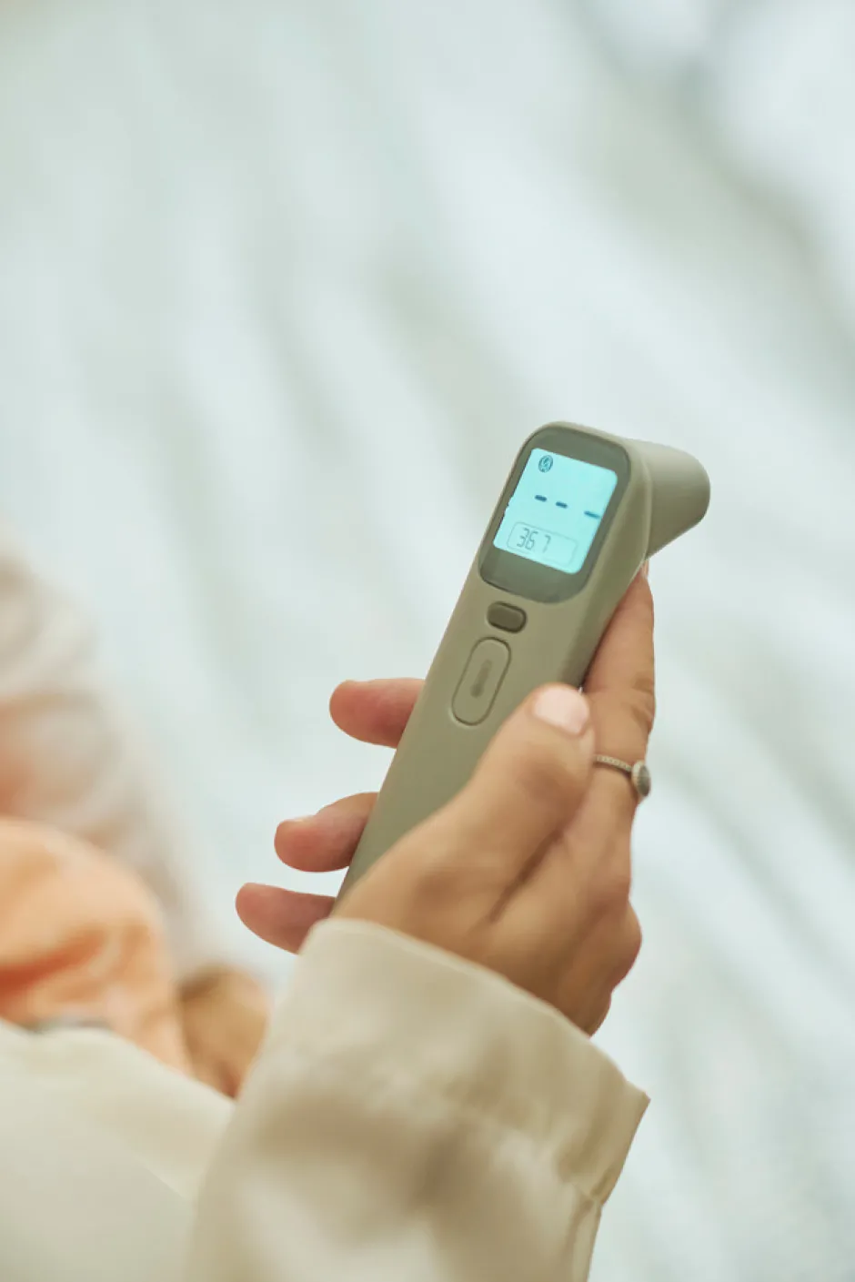 Online 2075 Digitalt hoved- og øretermometer Plejeartikler Til Baby