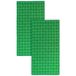 2 pak håndklæde 70x140 med æbler - Apple green Børn Badekåber & Håndklæder