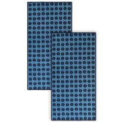 Best 2 pak håndklæde 70x140 med æbler - Blue Børn Badekåber & Håndklæder