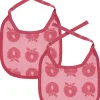 Best 2 pak lille hagesmæk med æbler - Sea pink Hagesmække