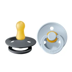 Best 2 pk. Colour sut 0-6 mdr. latex - iron/baby blue Sutter