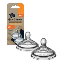 Online 2 stk Anti-kolik flaskesut 6+ mdr (Fast) Sutteflasker