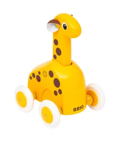 Hot 30229 Træk & Gå Giraf Trælegetøj