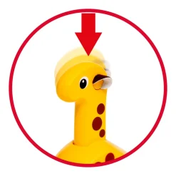 Hot 30229 Træk & Gå Giraf Trælegetøj