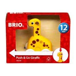 Hot 30229 Træk & Gå Giraf Trælegetøj