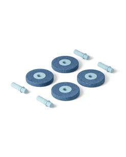Sale 4 x Foam wheels Deep Blue / Sky Blue Store Byggesæt|Tumlemøbler