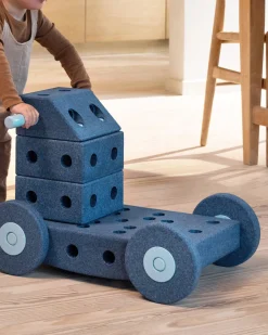 Sale 4 x Foam wheels Deep Blue / Sky Blue Store Byggesæt|Tumlemøbler