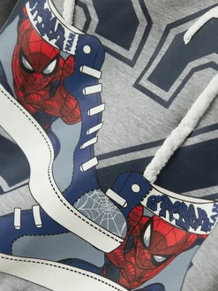 Hot Adam Spider Sweatshirt - Grey Melange Cardigans, Veste & Trøjer