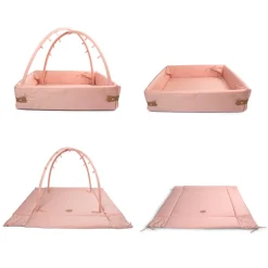 Best Aktivitetsnest - Soft quilt - Misty Rose Aktivitetstæpper