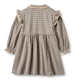 Outlet Alissa Kjole - Blue check Kjoler