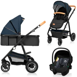 Best Amber 3i1 duovogn - blue navy Vognpakker|Kombivognspakker