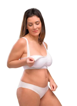 Best Amme BH Med Gelé Bøjle og Indlæg - Hvid Amme Bh'Er