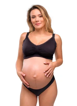 Clearance Amme BH Med Gelé Bøjle og Indlæg - Sort Amme Bh'Er