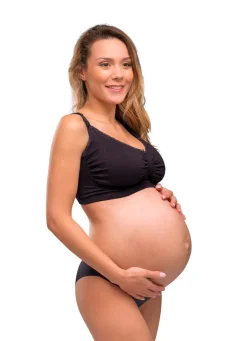 Clearance Amme BH Med Gelé Bøjle og Indlæg - Sort Amme Bh'Er