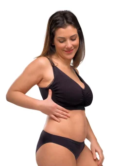 Clearance Amme BH Med Gelé Bøjle og Indlæg - Sort Amme Bh'Er