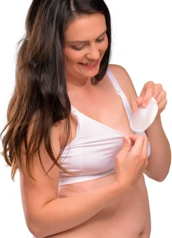 Online Ammeindlæg i Natur Silke - white 6 stk. Ammeindlæg/Ammebrikker