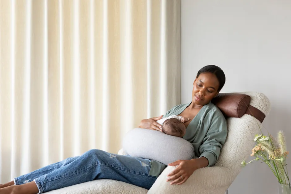 New Ammepude - grey melange Børn Ammepuder|Graviditets- & Ammepuder