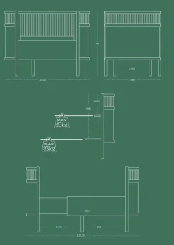 Outlet Baby & Jr. seng - jetty beige - FSC® Børn Tremmesenge