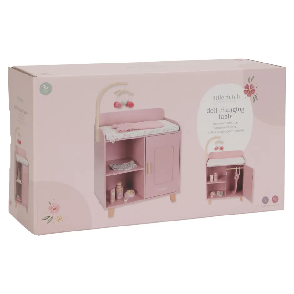 Outlet Baby kommode pink Dukketilbehør