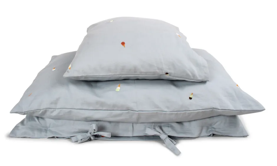 Clearance Baby sengetøj - Pearl Blue Børn Sengetøj