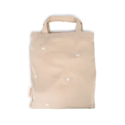 Online Baby sengetøj - Warm grey med broderet Christian hval Børn Sengetøj