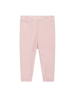 Hot Baby Stribet Leggings - CORAL/OW Leggings