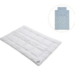 Discount Baby ulddyne med sengetøj - Blue fog Børn Pakkeløsninger|Sengetøj