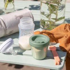 Discount Babymad bøtte 3 stk. Croco - Grøn Madopbevaring