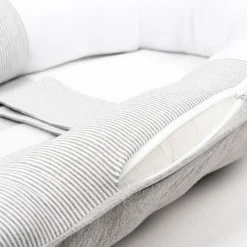 Clearance Babynest - stribet grå Børn Nest