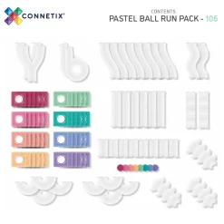Outlet Ball Run Pack - magnetsæt 106 dele - pastel Magnetlegesæt