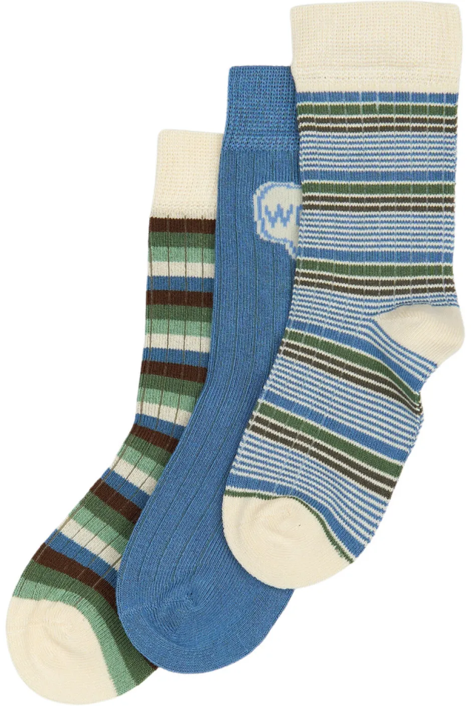 Clearance Bamboo strømper 3 pak - BLUE MIX Strømper|Multipack