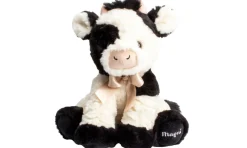 Clearance Bamse ko med sløjfe 25 cm Bamser