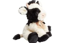 Clearance Bamse ko med sløjfe 25 cm Bamser