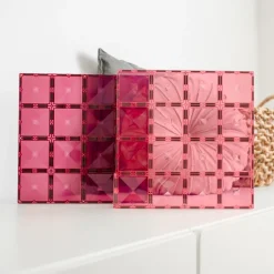 Online Base Plate-magnetplader 2 stk.-pastel pink & berry Magnetlegesæt
