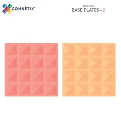 Discount Base Plate-magnetplader 2 stk.patel lemon & peach Magnetlegesæt