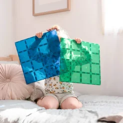 Best Base Plate-magnetplader 2 stk.rainbow blue & green Magnetlegesæt