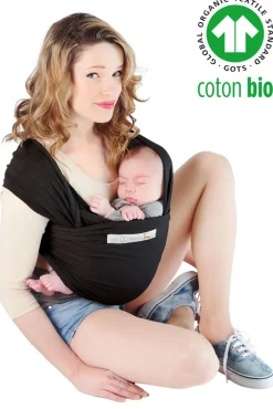 Discount Basic økologisk strækvikle sort Bæreseler & Vikler