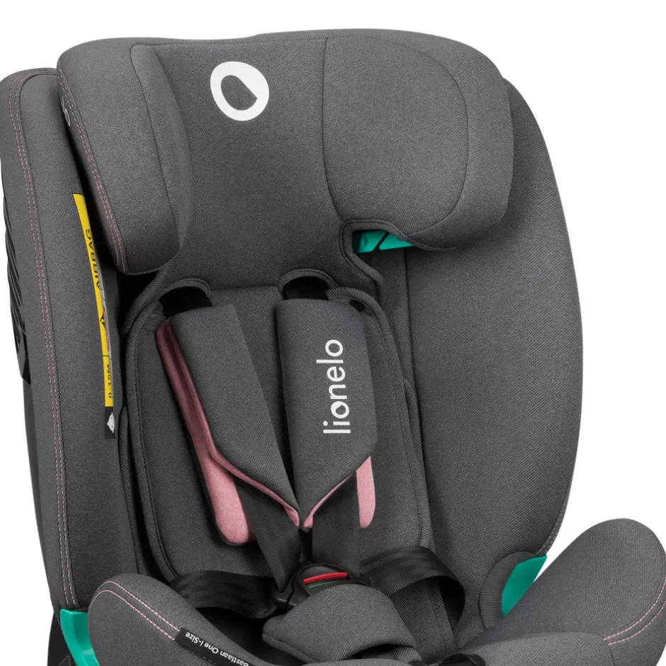 Bastiaan one i-size - pink rose Autostole Med Integreret Baser|Autostole 40-150 Cm (0-12 År)