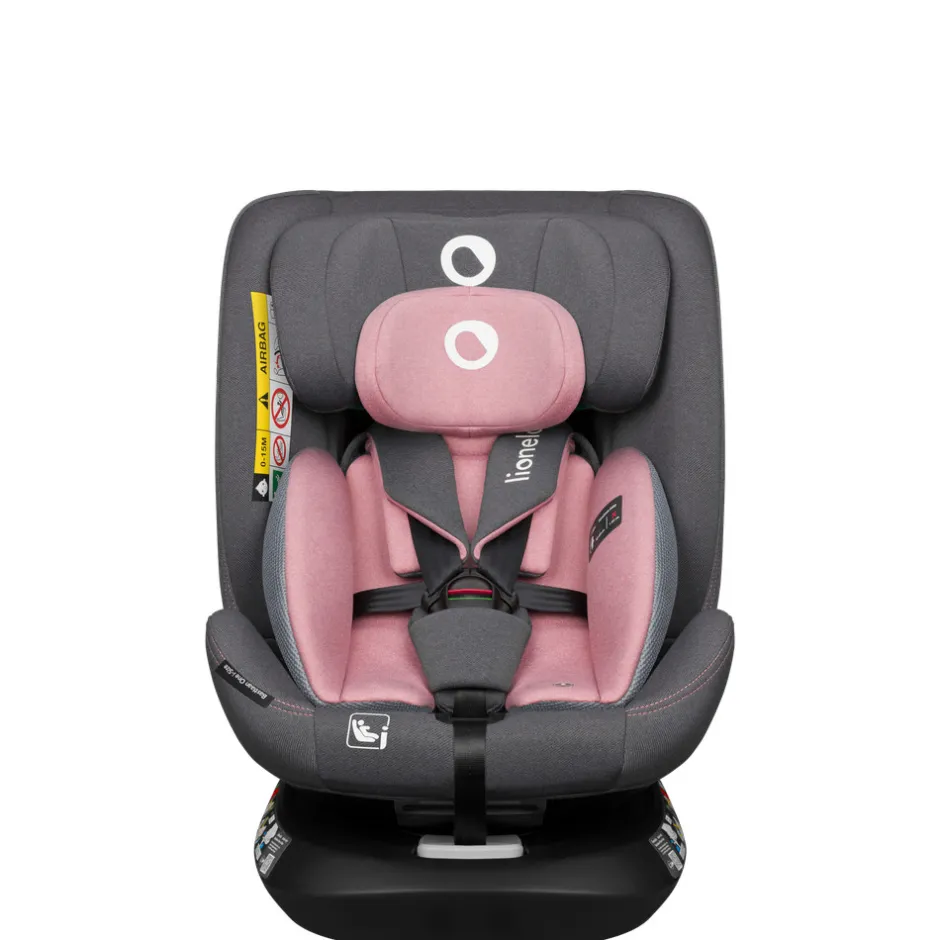 Bastiaan one i-size - pink rose Autostole Med Integreret Baser|Autostole 40-150 Cm (0-12 År)
