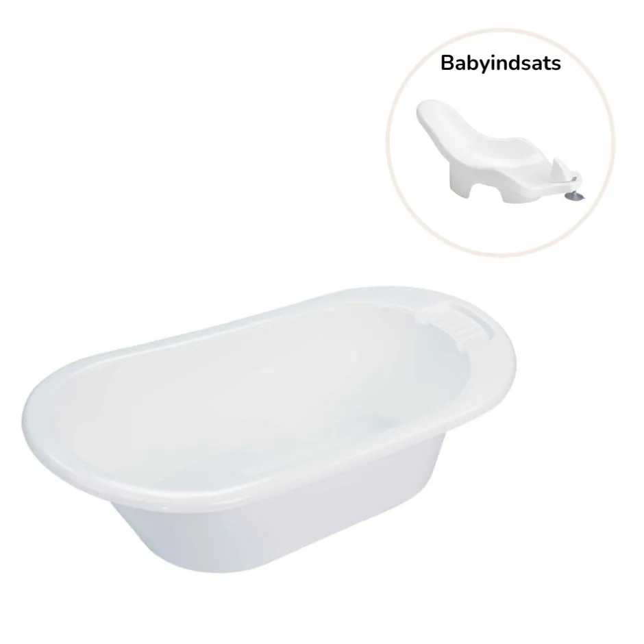 New Bebejou badekar inkl. aquasit baby support - Hvid Badekar, Stativer & Badestole
