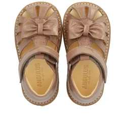 Hot Begynder sandal med sløjfe og velcro lukning - 3289 Sandaler Med Lukket Tå