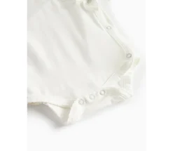 Sale Belita Slå-om-body - Gentle white Bodystocking M. Skrålukning