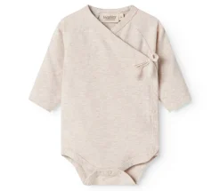 New Belita Slå-om-body - Light beige melange Bodystocking M. Skrålukning
