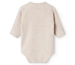 New Belita Slå-om-body - Light beige melange Bodystocking M. Skrålukning