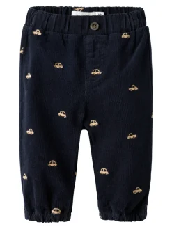 Sale Ben Baggy R Cord Emb Bukser - Navy Blazer Bukser