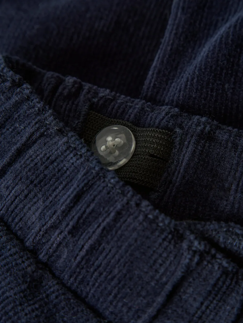 Sale Ben Baggy R Cord Emb Bukser - Navy Blazer Bukser