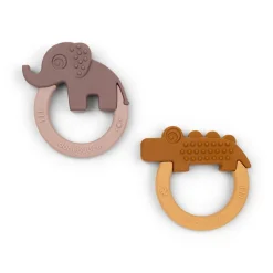 Sale Biderangle 2 stk Deer friends Mustard/Pudder Bideringe & Rangler