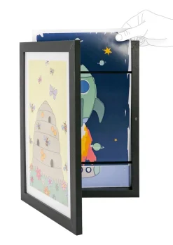 Hot Billedramme til tegninger - A4 - Black Børn Rammer