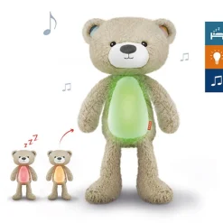 Outlet Bjørnen Brody, søvntræner - taupe Børn White Noise Og Højtalere|Lamper